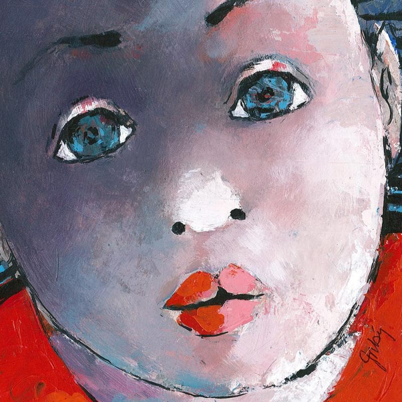 Painting ST 10.16 by Abiy | Painting Naive art Portrait Oil