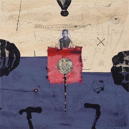 Peinture 25-99 par Boitier Thierry | Tableau Abstrait Acrylique Portraits