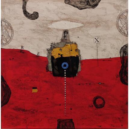 Painting Tropique du Capricorne by Boitier Thierry | Painting Abstract Acrylic Portrait