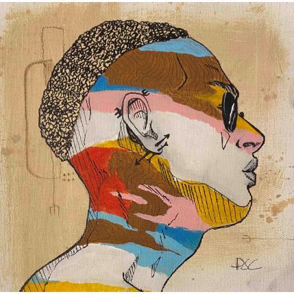 Painting Claudio by Paris Sketch Culture | Painting Pop-art Acrylic Minimalist, Pop icons, Portrait