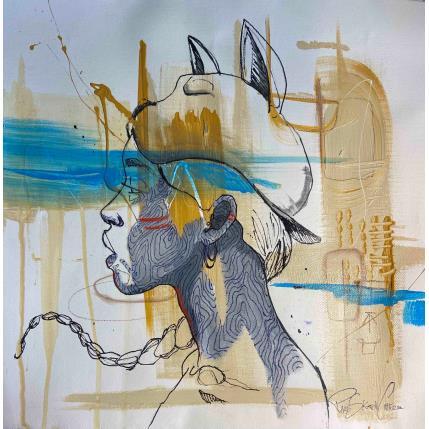 Peinture Dacat Down par Paris Sketch Culture | Tableau Pop-art Acrylique Icones Pop, Minimaliste, Portraits