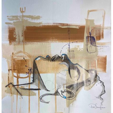 Painting Deep by Paris Sketch Culture | Painting Naive art Acrylic Minimalist, Pop icons, Portrait