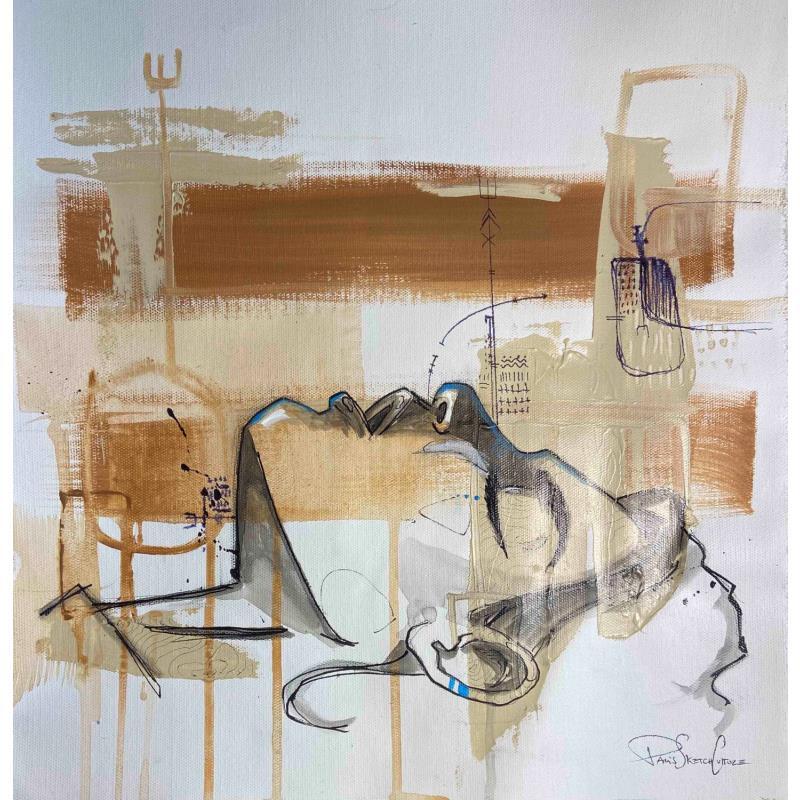 Painting Deep by Paris Sketch Culture | Painting Naive art Portrait Pop icons Minimalist Acrylic