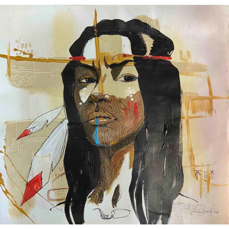 Painting Dosoul by Paris Sketch Culture | Painting Pop-art Portrait Pop icons Minimalist Acrylic