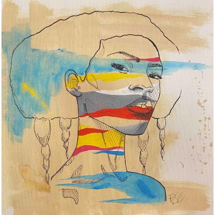 Peinture Kazy par Paris Sketch Culture | Tableau Pop-art Acrylique Icones Pop, Minimaliste, Portraits