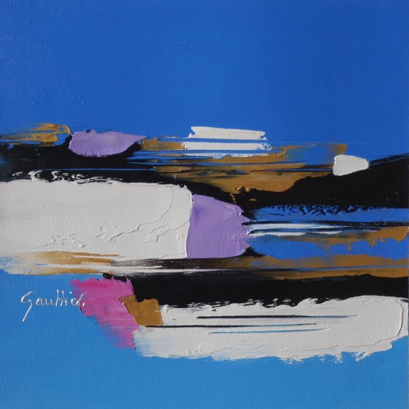 Pintura Un rêve en bleu por Gaultier Dominique | Pintura Abstracto Aceite