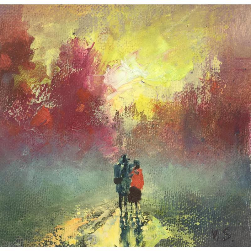 Painting Morning for two by Skachkov Victor | Painting Figurative Life style Oil