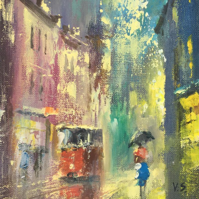 Painting Evening by Skachkov Victor  | Painting Figurative Urban Life style Oil