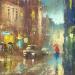 Painting Evening bustle by Skachkov Victor  | Painting Figurative Urban Oil