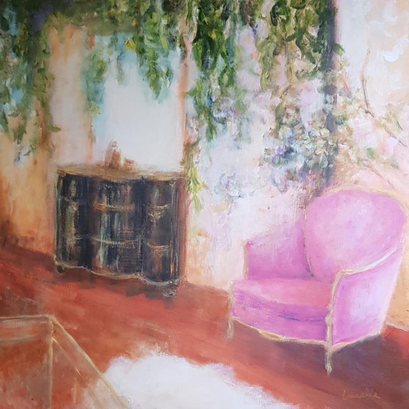 Peinture Le fauteuil de Suzanne par Bessé Laurelle | Tableau Figuratif Paysages Scènes de vie Huile