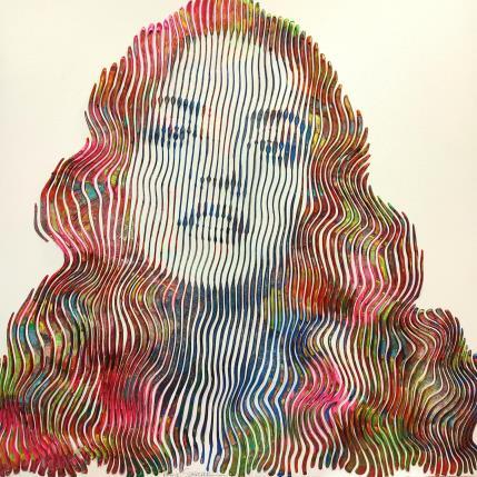 Pintura La belle inconnue por Schroeder Virginie | Pintura Pop art Acrílico Iconos pop