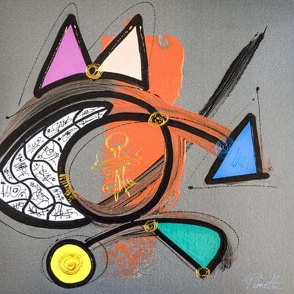 Painting Sio by Perrotte | Painting Abstract Acrylic Minimalist