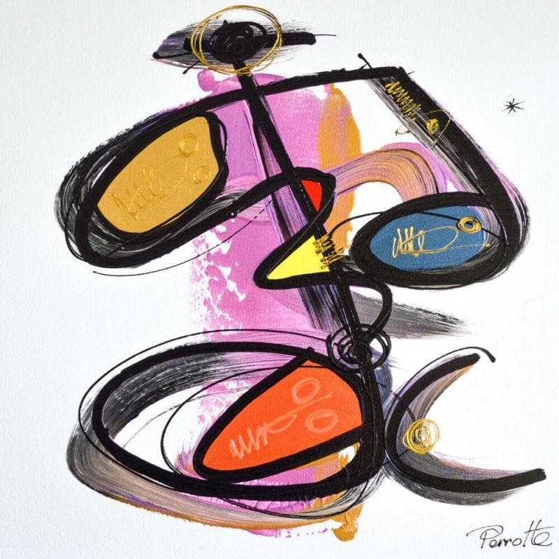 Painting Folo by Perrotte | Painting Abstract Minimalist Acrylic