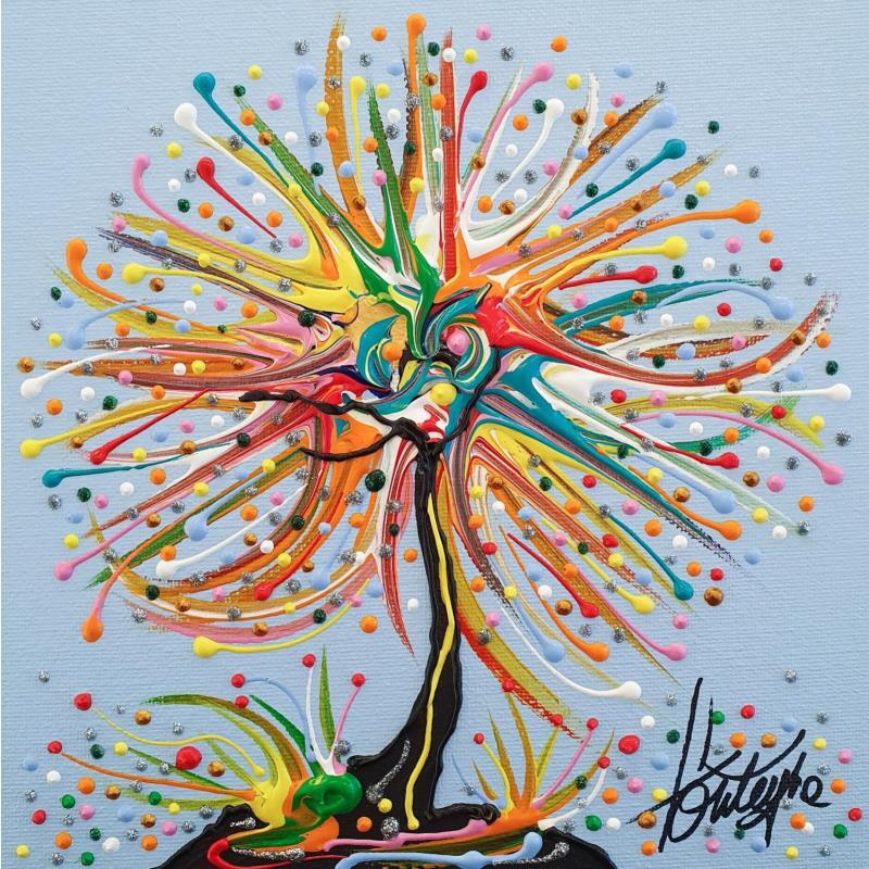 Gemälde La couleur et la paix von Fonteyne David | Gemälde Figurativ Minimalistisch Acryl