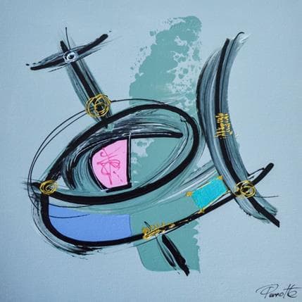 Painting Moco by Perrotte | Painting Abstract Acrylic Minimalist