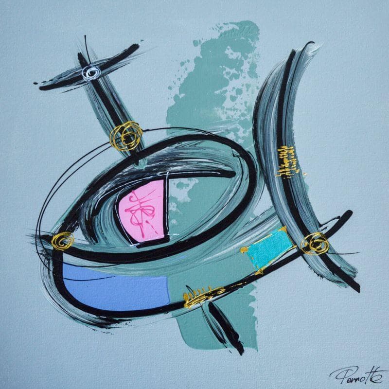 Painting Moco by Perrotte | Painting Abstract Minimalist Acrylic