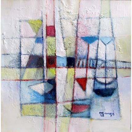 Painting AL76 LES VOILIERS by Burgi Roger | Painting Figurative Acrylic Marine