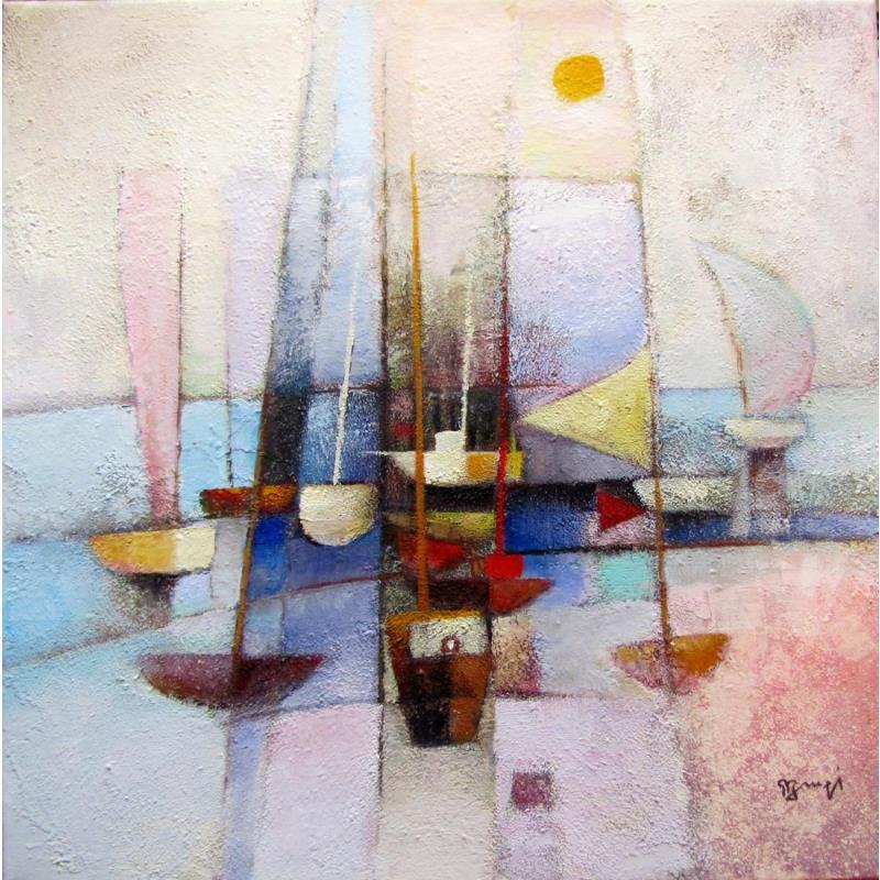 Gemälde AD 65     MARINE von Burgi Roger | Gemälde Figurativ Marine Acryl