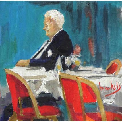 Painting Le Judge by Brooksby | Painting Figurative Oil Life style