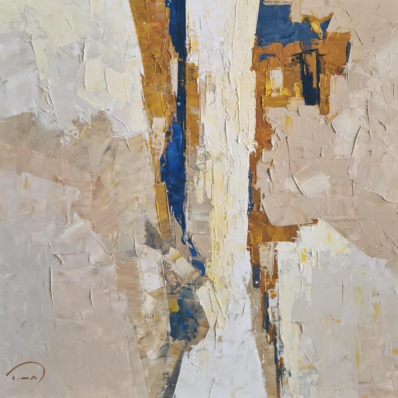 Peinture Abstract blue par Tomàs | Tableau Abstrait Urbain Huile