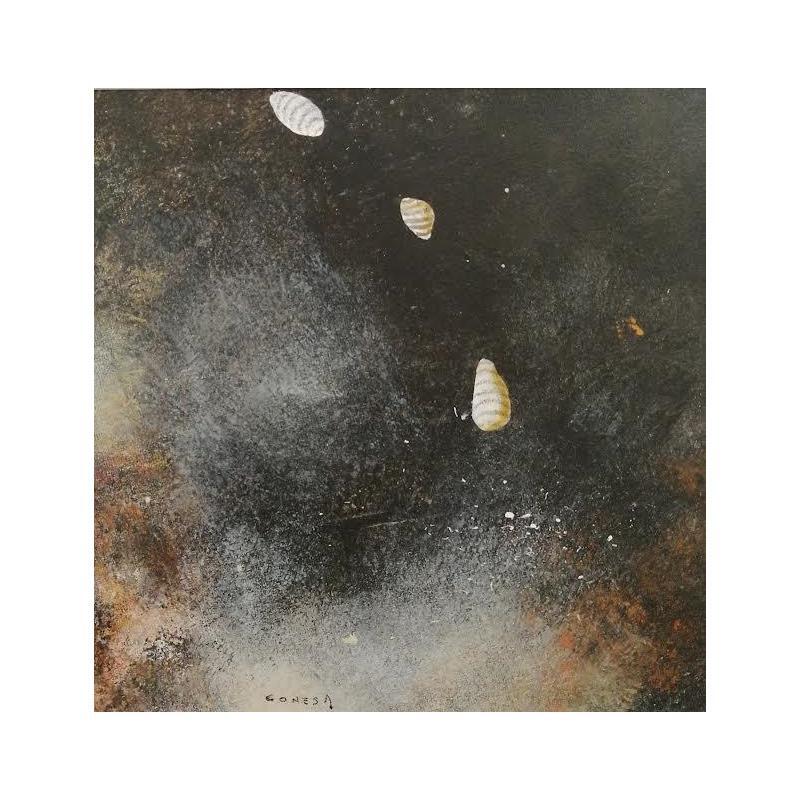 Painting LEVITANDO by Jiménez Conesa Francisco | Painting Abstract Minimalist Oil Acrylic