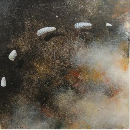 Painting ROMPIENDO LA NOCHE by Jiménez Conesa Francisco | Painting Abstract Acrylic, Oil Minimalist