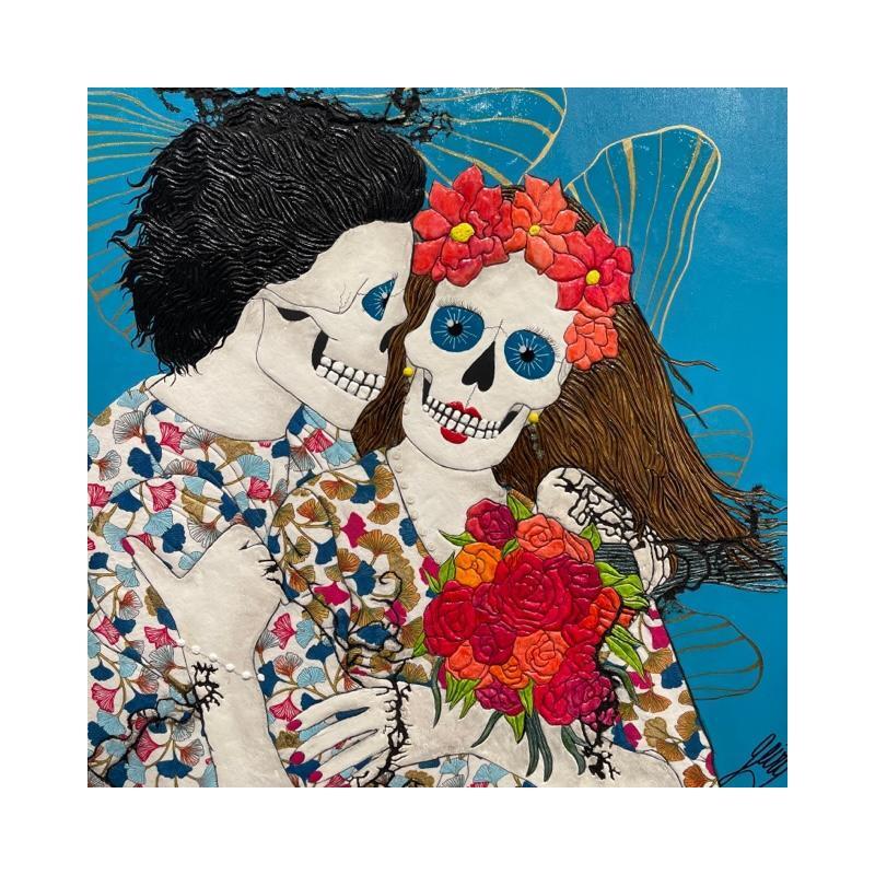 Painting Love by Geiry | Painting Pop-art Subject matter Portrait