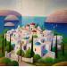 Pintura Village grec AO 140 por Burgi Roger | Pintura Figurativo Paisajes Urbano Marine