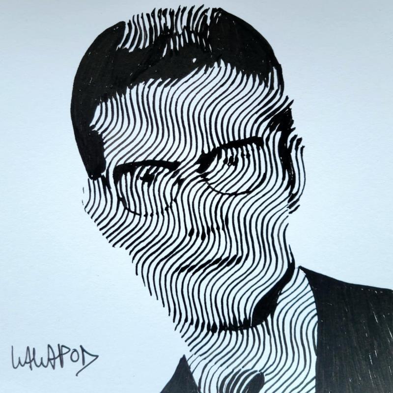 Painting Yves Saint Laurent  by Wawapod | Painting Pop-art Portrait Pop icons Acrylic Posca