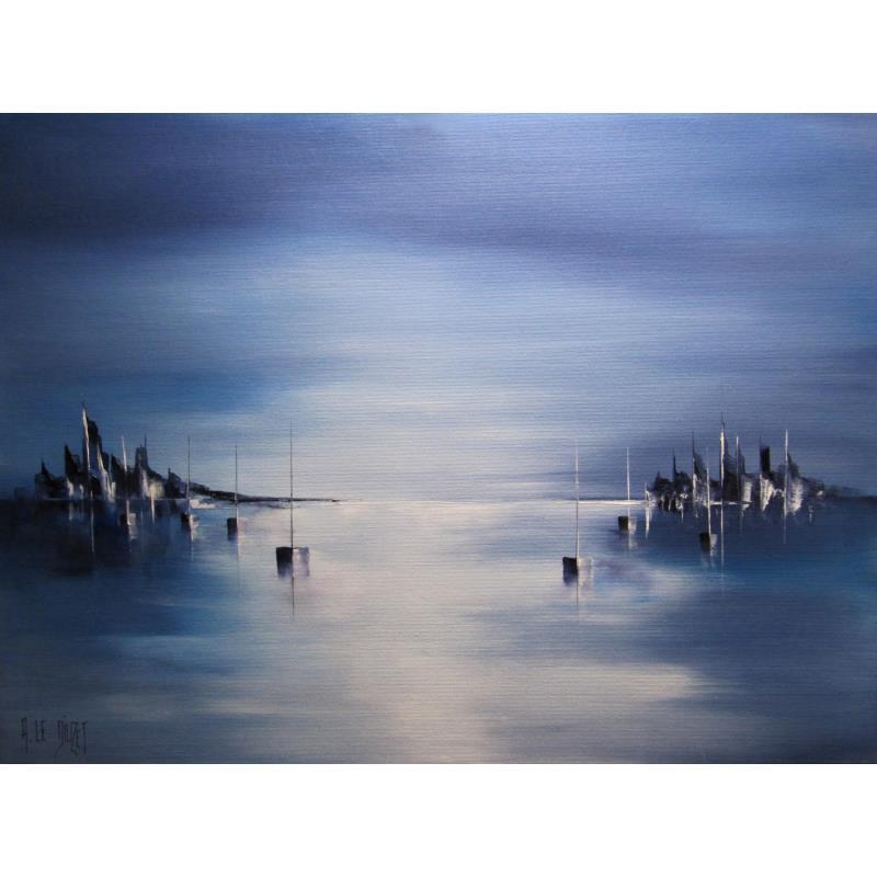 Painting Composition marine 347 by Le Diuzet Albert | Painting Figurative Marine Oil