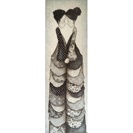 Painting Margot et Lucien  by Blais Delphine | Painting Naive art Acrylic Life style