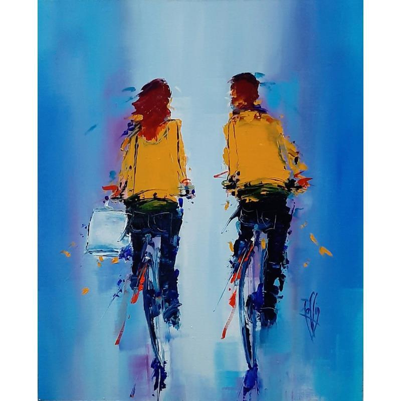 Painting Balade de Jim by Raffin Christian | Painting Figurative Life style