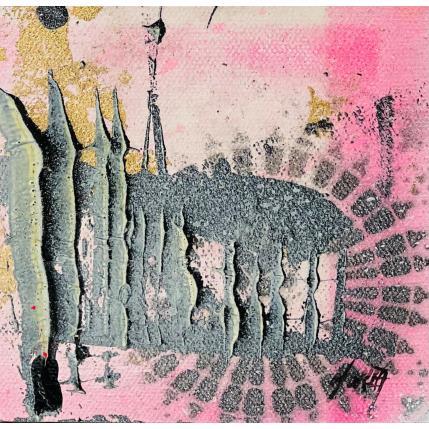 Painting Pinky rosace - Cathédrale de Strasbourg by Horea | Painting Figurative Oil