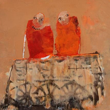 Peinture Cariole par Guillon Anne | Tableau Figuratif scènes de vie