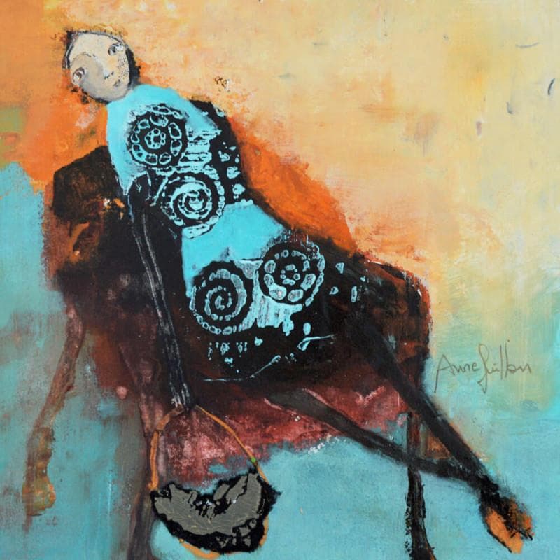 Painting Le sac à main by Guillon Anne | Painting Figurative Life style