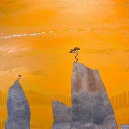 Peinture Trouver son alter ego par Lemonnier  | Tableau Matiérisme Paysages