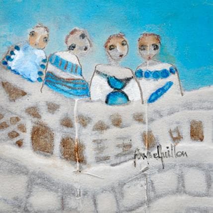 Peinture Ondulation par Guillon Anne | Tableau Figuratif Scènes de vie