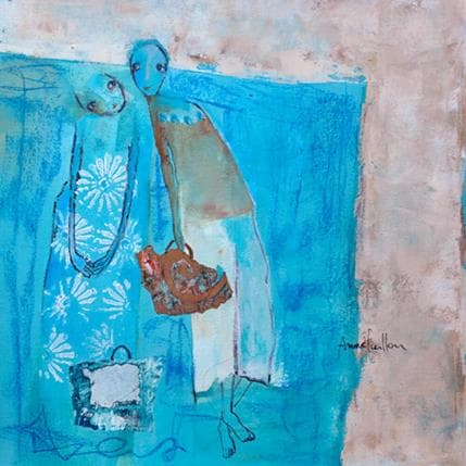 Pintura Fleurs blanches por Guillon Anne | Pintura Figurativo Life style