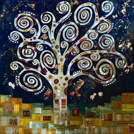 Painting La vie est belle by Romanelli Karine | Painting Figurative Gluing Landscapes