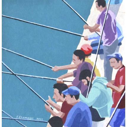 Painting Fishing men by Chammas Fady | Painting Figurative