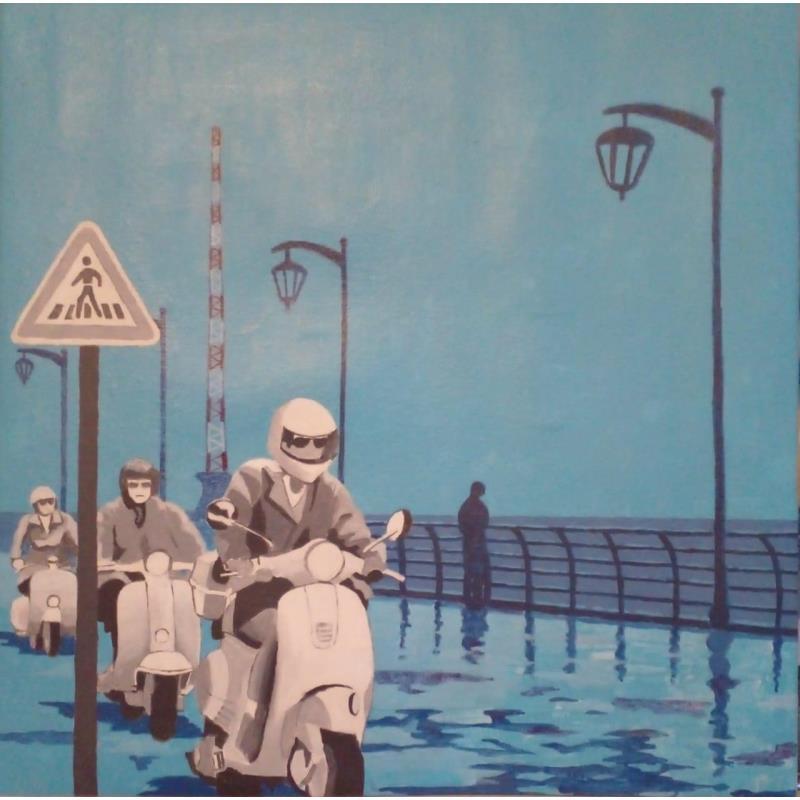 Painting Vespa in Manara by Chammas Fady | Painting Figurative