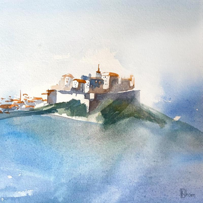 Painting Corsica by Khomyakova  Liliya  | Painting Figurative Landscapes Watercolor