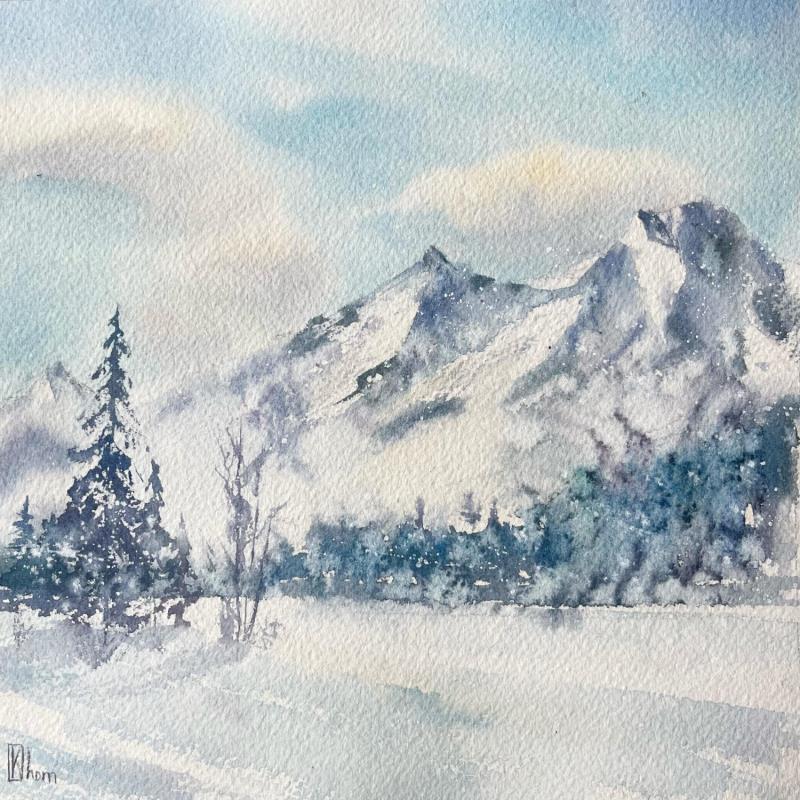 Painting The beauty of the mountains scenery by Khomyakova  Liliya  | Painting Watercolor