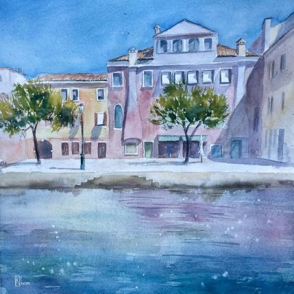 Painting Venice morning by Khomyakova Liliya | Painting Figurative Watercolor Landscapes