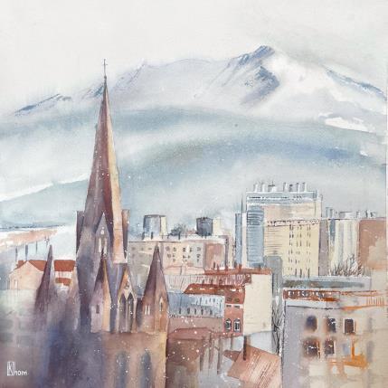 Painting Roots of Grenoble by Khomyakova Liliya | Painting Watercolor