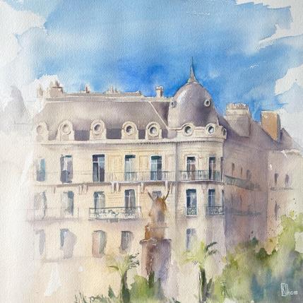 Painting House in Grenoble by Khomyakova Liliya | Painting Watercolor