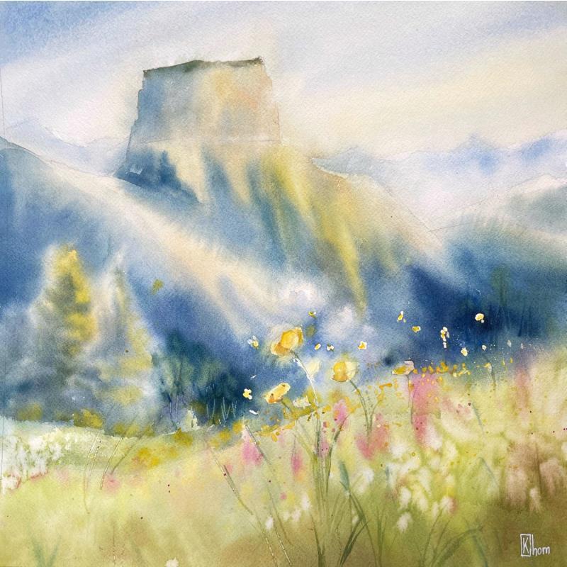 Painting Summer in Vercors by Khomyakova  Liliya  | Painting Watercolor