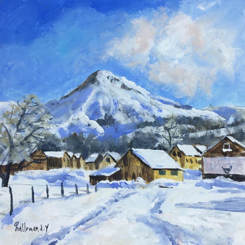 Gemälde Village d'ALBIEZ von Lallemand Yves | Gemälde Figurativ Landschaften Öl Acryl