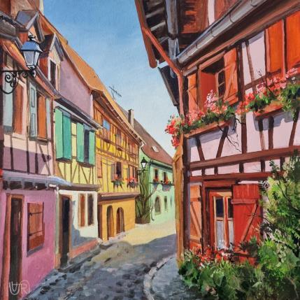 Peinture Morning light par Rasa | Tableau Art naïf Acrylique Urbain