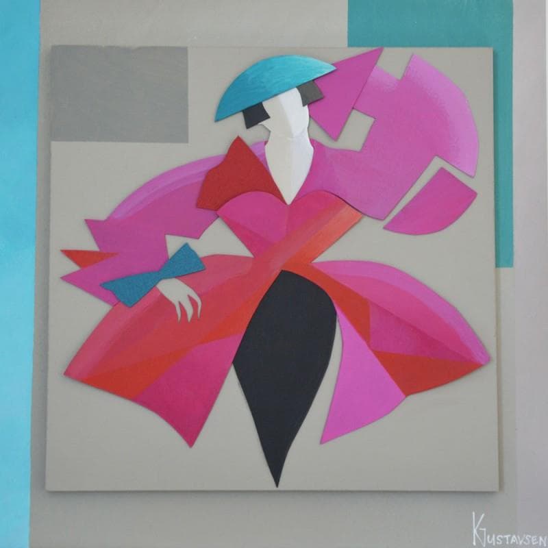 Painting Rose attitude by Gustavsen Karl | Painting Figurative Portrait